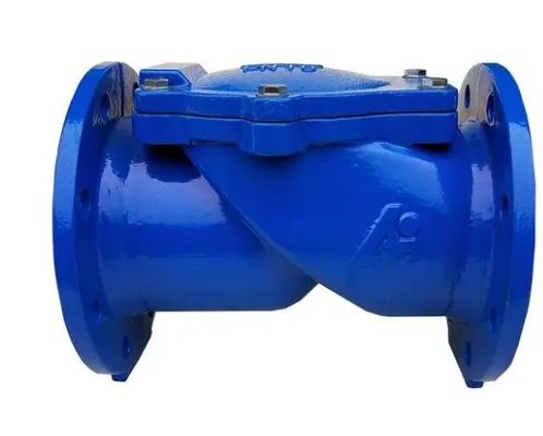 중온도 DN100 Pn16 OEM 지원용 아신 주철 고무 플래퍼 체크 밸브