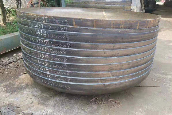 맞춤형 크기 접시 머리 1000mm 6mm 가벼운 강철 반구 머리