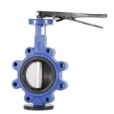 API609 EPDM 라인된 PTFE Cast Iron Lug 타입 웨이퍼 나비 밸브