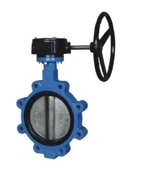 API609 EPDM 라인된 PTFE Cast Iron Lug 타입 웨이퍼 나비 밸브