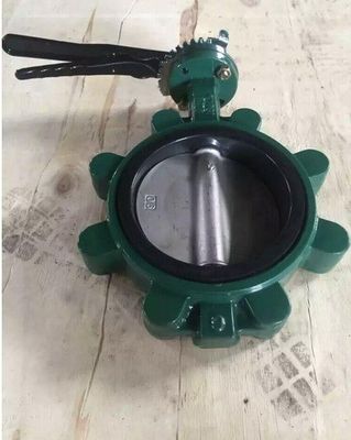 유연 철 SS Lt 웨이퍼 타입 나비 밸브 EPDM PTFE 밀폐 반지 맞춤