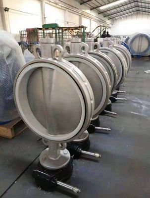 웨이퍼 타입 탄소 스틸 스테인리스 스틸 나비 밸브 EPDM PTFE 탄력적인 좌석