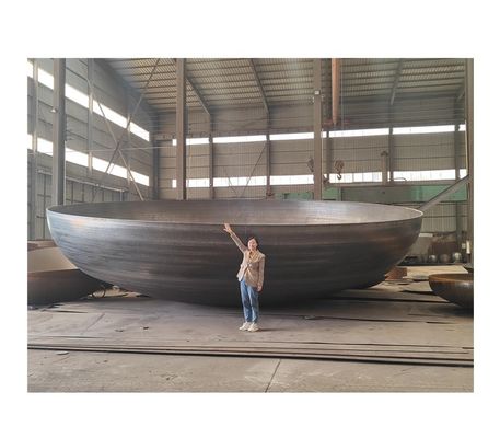 ASME 표준 압력 용기 머리 직경 3000mm 뜨거운 형성 타원형 접시 머리