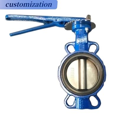PTFE 밀폐 재료 유연 철 맷 기어 전기 럭 나비 밸브 산업용