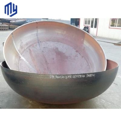 산업 표준 Asme 탄소 강철 압력 용기 평면 바닥 끝 구형 머리