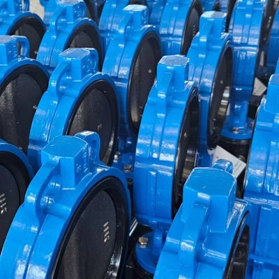 사용자 정의 지원 ODM EPDM 라인 된 Pneumatic Actuator 웨이퍼 타입 제어 나비 밸브