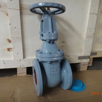 DIN3352 F4 Di GGG40/GGG50 플랑지 끝 금속 밀폐 게이트 밸브