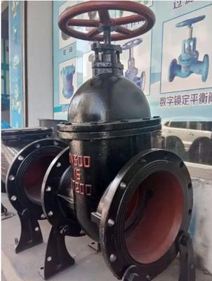 업계 100mm Cast Iron WCB 게이트 밸브 상승 줄기와 구리 금속 좌석