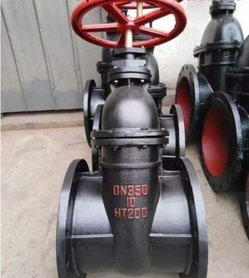 업계 100mm Cast Iron WCB 게이트 밸브 상승 줄기와 구리 금속 좌석