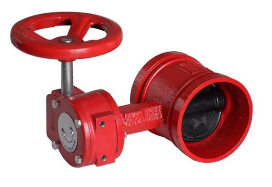 소방 시스템 300Psi 경사 된 나비 밸브
