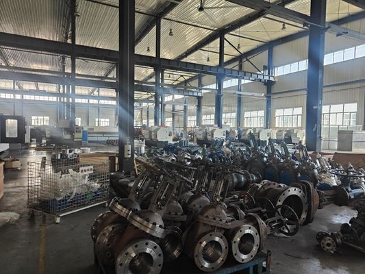 산업 환경에서 OEM 포트 크기를위한 다재다능한 대형 기어박스 작동 게이트 밸브