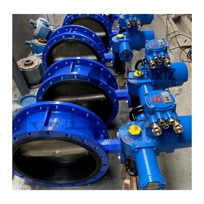 사용자 정의 워크 기어 작동 고무 봉인 U 플랜지 타입 나비 밸브 바다 물