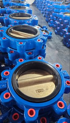 맞춤형 DN300 융통성 Cast Iron 탄소 스틸 Fully Lug 웨이퍼 타입 나비 밸브