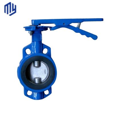 효율적으로 설계 된 웨이퍼 라그 나비 밸브 EPDM PTFE PFA 고무 부착