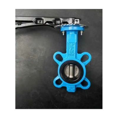 효율적으로 설계 된 웨이퍼 라그 나비 밸브 EPDM PTFE PFA 고무 부착