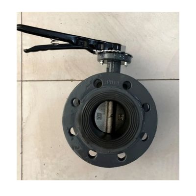 가스 매체 DN300 EPDM 라인 고무 플랜지 배터플라이 밸브 맞춤형 OBM 지원