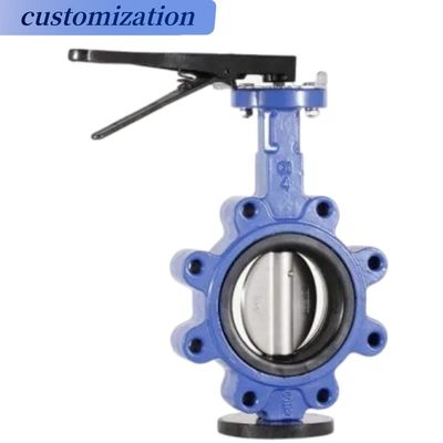 정상 온도 가스 매개체 Pneumatic 유연 철 플랜지 부드러운 봉인 나비 밸브