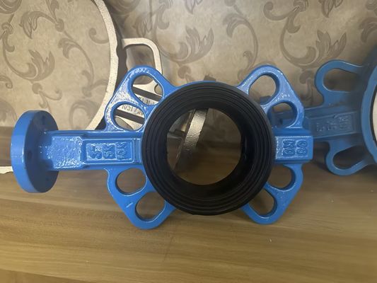 8 인치 Cast Iron Butterfly 밸브 산업 환경에서 수동 흐름 제어