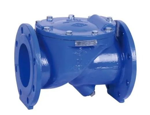 중온도 DN100 Pn16 OEM 지원용 아신 주철 고무 플래퍼 체크 밸브