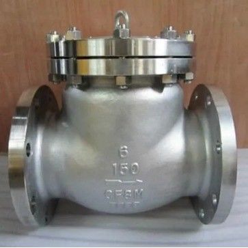 CI/DI/WCB/SS DN250 PN16 플랜지 엔드 파이어 스윙 체크 밸브