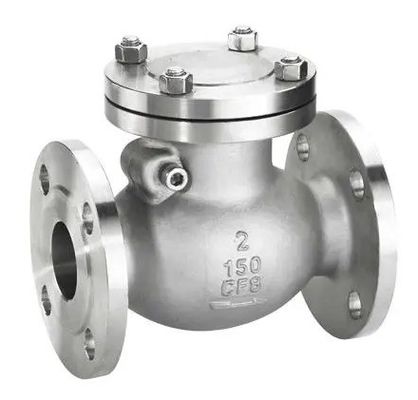 CI/DI/WCB/SS DN250 PN16 플랜지 엔드 파이어 스윙 체크 밸브