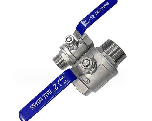 BSP 스레드 및 ISO 잠금 장치와 함께 1pc 2pc 3pc 탄압 스테인리스 스틸 볼 밸브