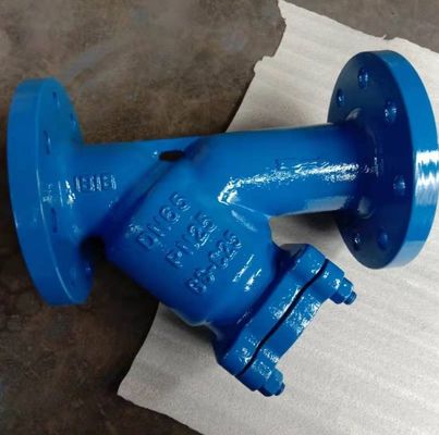 맞춤형 SS 몸체 DIN AWWA Cast Iron Flanged Y Strainer Y 타입 바구니 스트라이너 필터 물 스트라이너