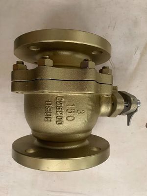 150 ASME B16.5 Wcb Cast Carbon CF8 CF8m 브론즈 스테인리스 스틸 플로팅 볼 밸브