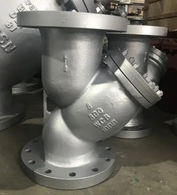 ANSI 150LB 탄소 또는 스테인리스 스틸 플랜지 Y 스트레이너 맞춤형 DI 바디 재료