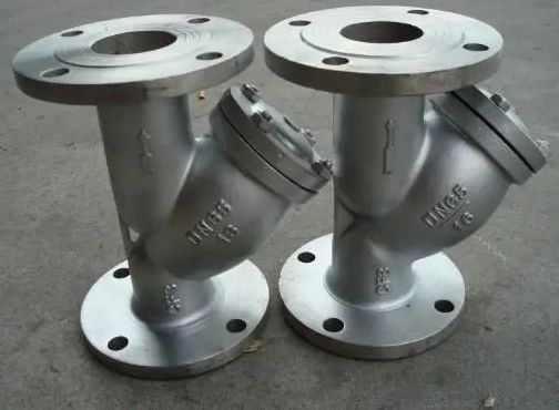 ANSI 150LB 탄소 또는 스테인리스 스틸 플랜지 Y 스트레이너 맞춤형 DI 바디 재료