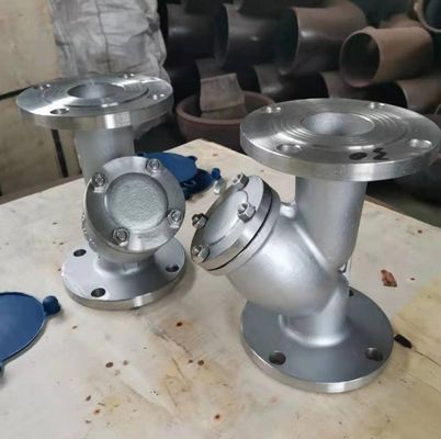 ANSI 150LB 탄소 또는 스테인리스 스틸 플랜지 Y 스트레이너 맞춤형 DI 바디 재료