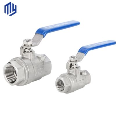 2PCS 디자인과 PN10 압력 등급으로 사용자 정의 1/2 "무화강 볼 밸브 Pn10