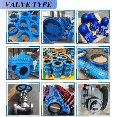 맞춤형 ANSI PN16 80mm 100mm 200mm 수동 Cast Iron Flanged 타입 게이트 슬루이스 밸브