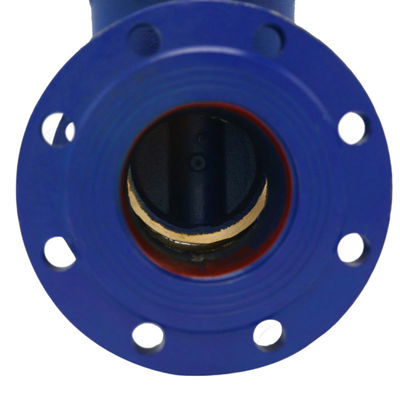 수동 조작 및 이중 플랜지 연결과 함께 DN100 Cast Iron Dark Rod Gate Valve