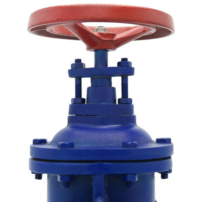 수동 조작 및 이중 플랜지 연결과 함께 DN100 Cast Iron Dark Rod Gate Valve